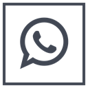 media, Logo, Social, Whatsapp Black icon
