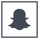 Snapchat, media, Logo, Social DarkSlateGray icon