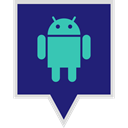 media, Logo, Social, Android MidnightBlue icon