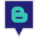 media, Logo, blogger, Social MidnightBlue icon
