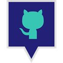 media, Logo, Social, Github MidnightBlue icon