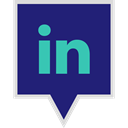 media, Logo, Linkedin, Social MidnightBlue icon