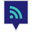 Social, media, Logo, Rss MidnightBlue icon