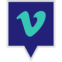 Social, media, Logo, Vimeo MidnightBlue icon