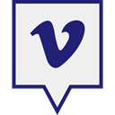 Social, media, Logo, Vimeo WhiteSmoke icon
