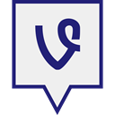 media, Logo, Social, Vine WhiteSmoke icon