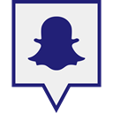 Snapchat, media, Logo, Social WhiteSmoke icon