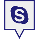 media, Logo, Skype, Social WhiteSmoke icon