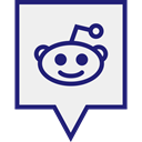Social, media, Logo, Reddit WhiteSmoke icon
