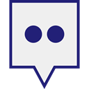 media, Logo, flickr, Social WhiteSmoke icon
