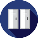 lockers, Sportive, Furniture And Household, sports, wardrobe, locker, Closet DarkSlateBlue icon