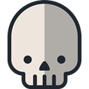 medical, Dead, skull, halloween, dangerous, signs, Poisonous, Healthcare And Medical DarkGray icon