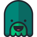 halloween, horror, Terror, spooky, scary, fear, Swamp Monster Teal icon