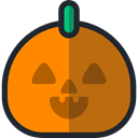 halloween, pumpkin, horror, Terror, spooky, scary, fear DarkOrange icon