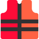 rescue, equipment, fashion, Reflector Vest, security, Protection Tomato icon