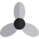 transport, propeller, screw, Airscrew Black icon