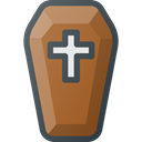 death, halloween, coffin Sienna icon