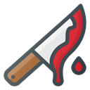 horror, kill, Knife, Bloody Black icon