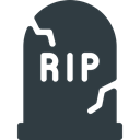 halloween, Cemetery DarkSlateGray icon