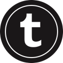 Tumblr, media, Logo, Social Black icon