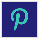 media, Logo, Social, pinterest MidnightBlue icon