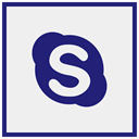 Logo, Skype, Social, media WhiteSmoke icon
