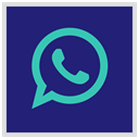 media, Logo, Social, Whatsapp MidnightBlue icon