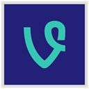 Vine, media, Logo, Social MidnightBlue icon