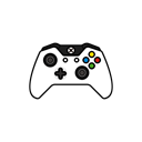White, controller, gamer, xbox one, Controllers Black icon
