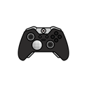 controller, gamer, xbox one, elite Black icon