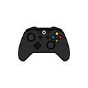 new, controller, gamer, xbox one Black icon