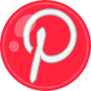 media, Social, pinterest Crimson icon