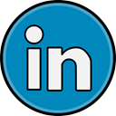 Social, media, Linkedin DarkCyan icon