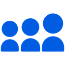 network, group, Connect, online, Myspace, Social, team icon RoyalBlue icon