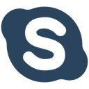 Logo, Skype, Social, social network, Brand, website icon DarkSlateGray icon