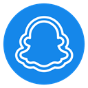 Chat, photo, App, Ghost, snapchat icon DodgerBlue icon