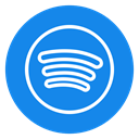 Spotify icon, music, Audio, audio streaming DodgerBlue icon