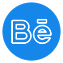 Logo, Social, social network, Behance, Brand, website icon DodgerBlue icon