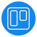 Trello icon DodgerBlue icon
