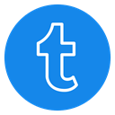 Logo, blog, Follow, Tumblr icon DodgerBlue icon