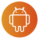 media, network, Multimedia, phone, Android, smartphone, social icon Chocolate icon
