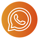 Message, phone, Chat, Social, Communication, whatsapp icon Chocolate icon