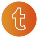 Logo, blog, Follow, Tumblr icon Chocolate icon