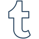 Logo, blog, Follow, Tumblr icon Black icon