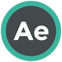 Extension, adobe, after effects, format icon DarkSlateGray icon