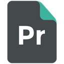 Format, Extension, adobe, premiere pro icon DarkSlateGray icon