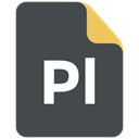 Format, Data, Extension, File, Pl, Basic, type icon DarkSlateGray icon