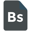 Bs, Extension, bs icon, File, Pl, Format DarkSlateGray icon