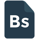 Pl, Format, Bs, File, Extension, bs icon DarkSlateGray icon