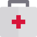 doctor, medical, hospital, first aid kit, Health Care LightGray icon